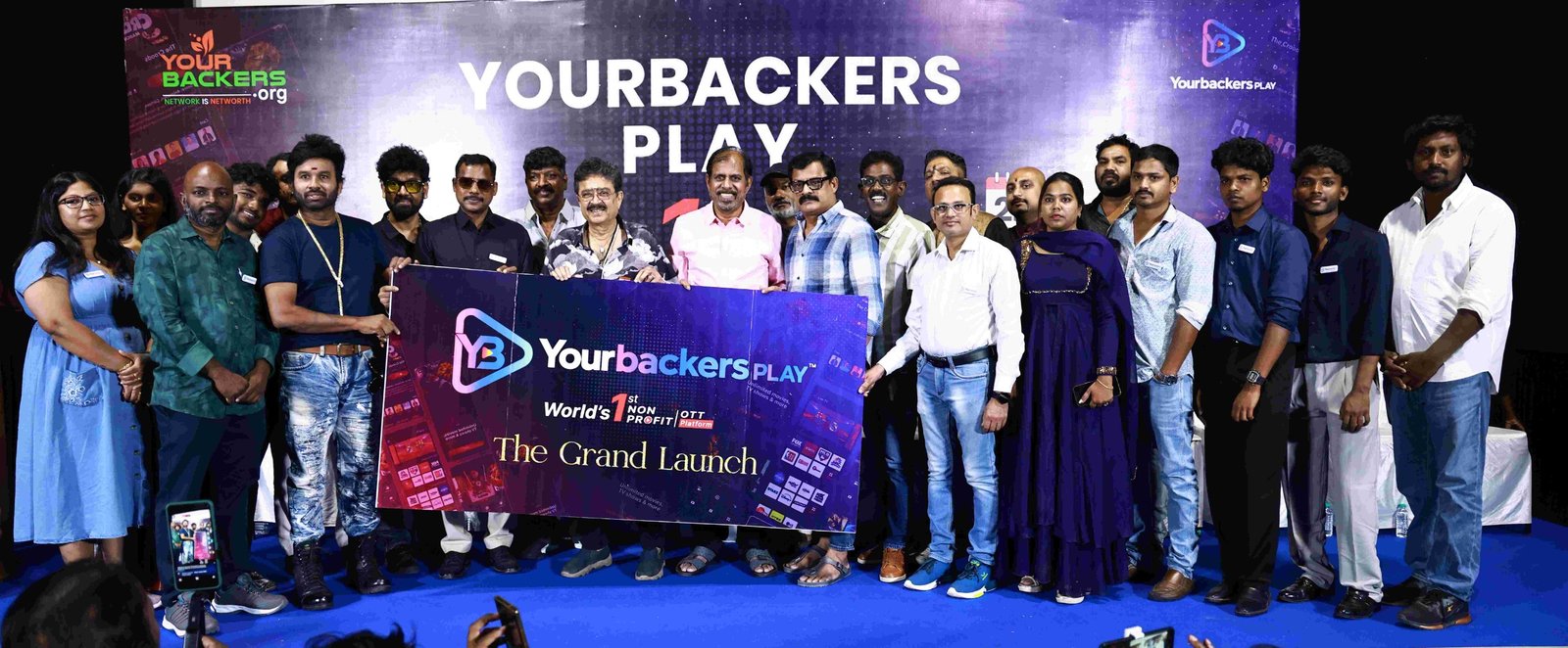 “Yourbackers play” உலகின் லாப நோக்கமற்ற OTT தளம் அறிமுகம் !